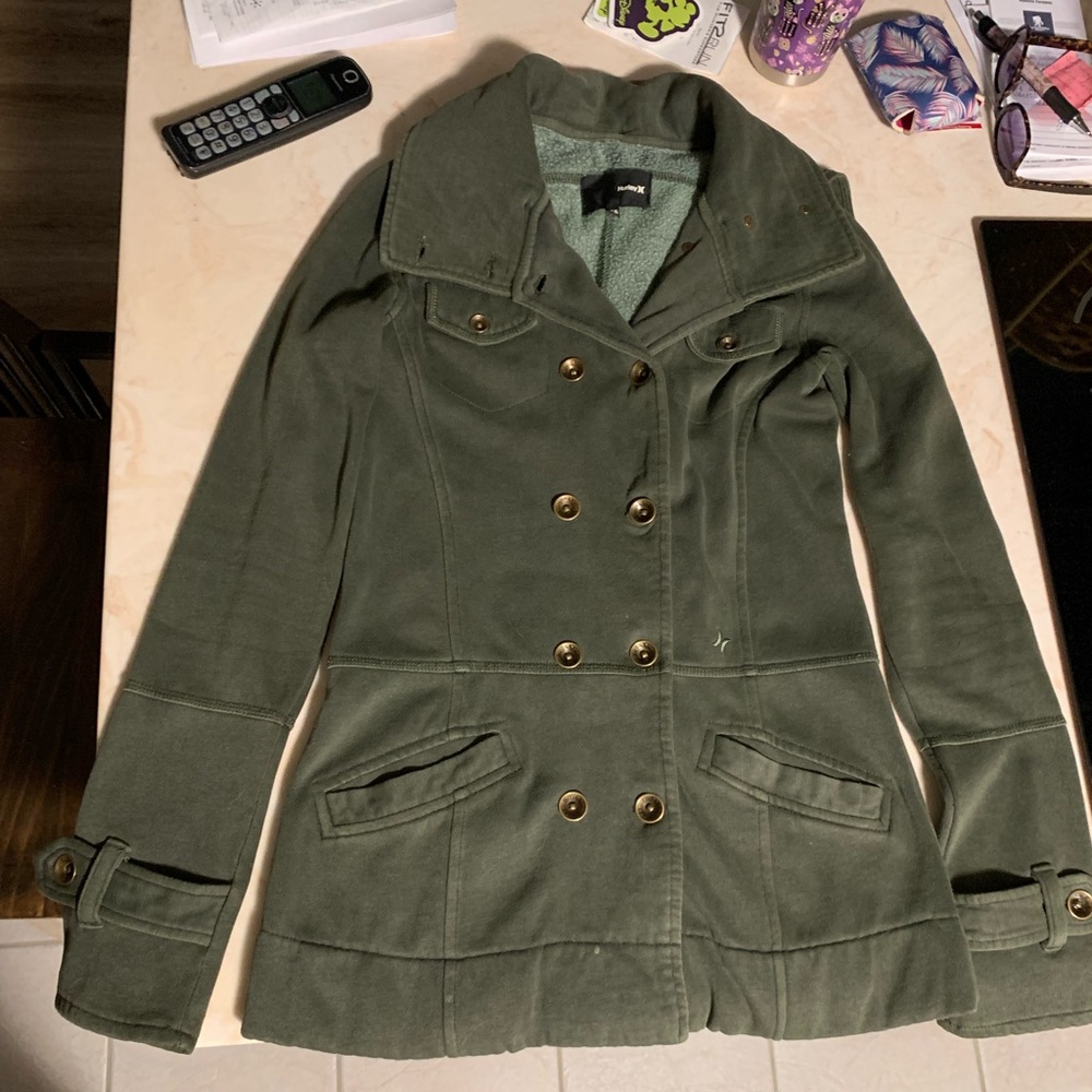 XS Hurley Army Green Jacket